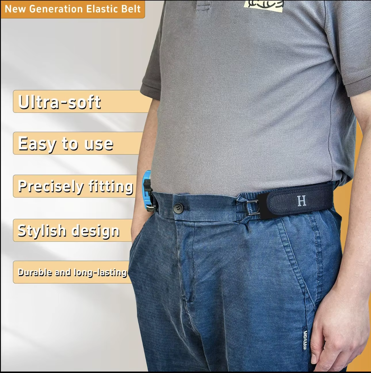 2Pair (4 Pcs) Premium Buckle-less Lazy Belt - Image 4